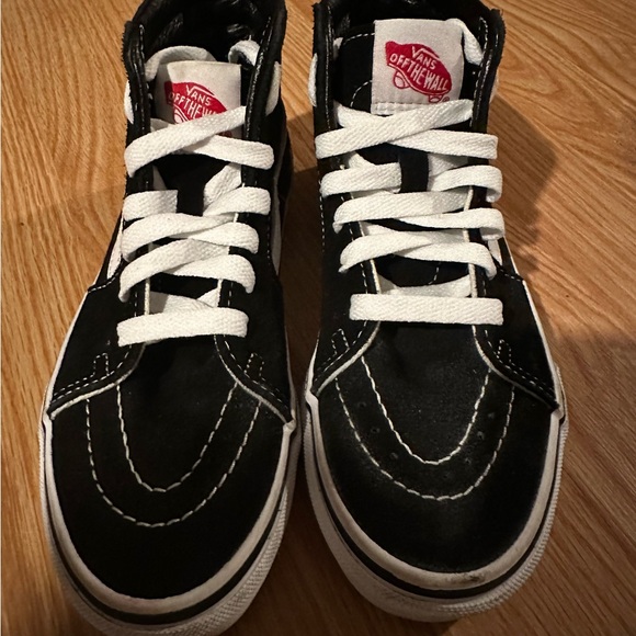Vans Kids Black and White High-Top Sneakers - Picture 3 of 4
